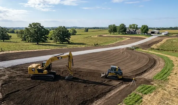 Excavation and grading project in Missouri