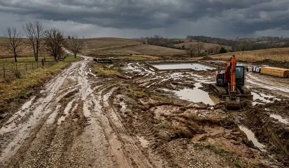 Heavy clay soil and drainage erosion issues on rural Missouri property