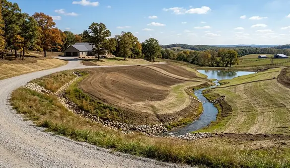 Agricultural drainage system improving pasture usability and water control on North Missouri farmland