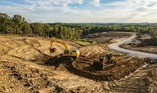 Excavation site development in North Missouri