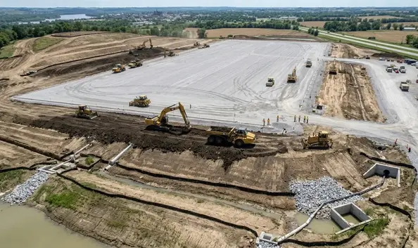 Commercial excavation and grading project