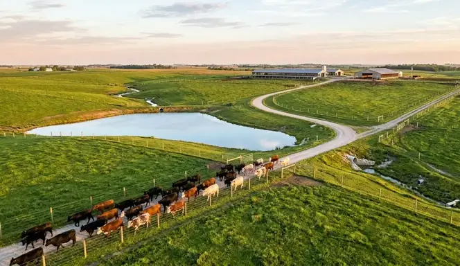 Working North Missouri cattle ranch with livestock infrastructure and pasture improvements